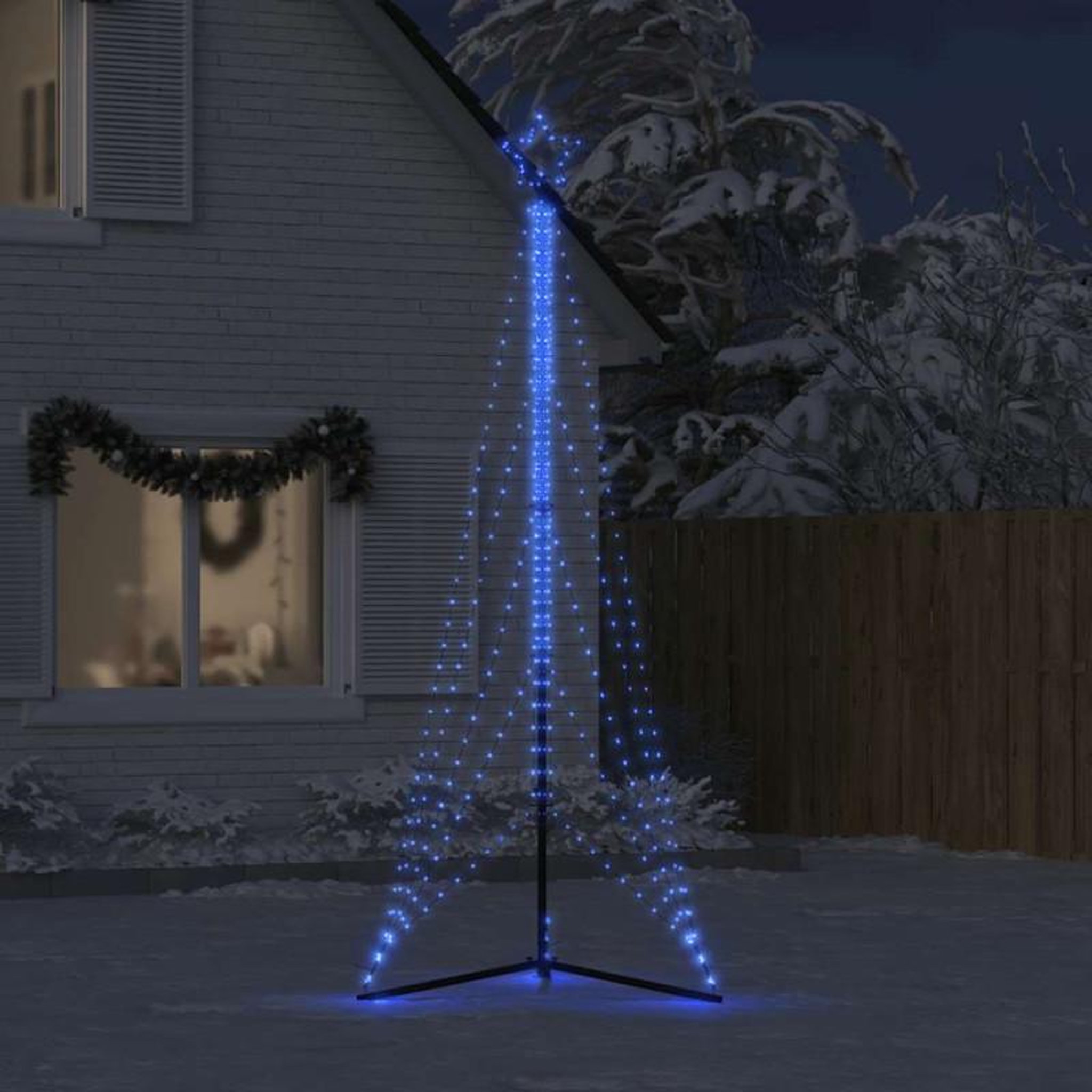 Voir la diapositive 3 : VIDAXL Guirlande de sapin de Noël 525 LED bleu 302 cm