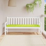 VIDAXL Coussin de banc de jardin vert brillant 180x50x7cm tissu oxford