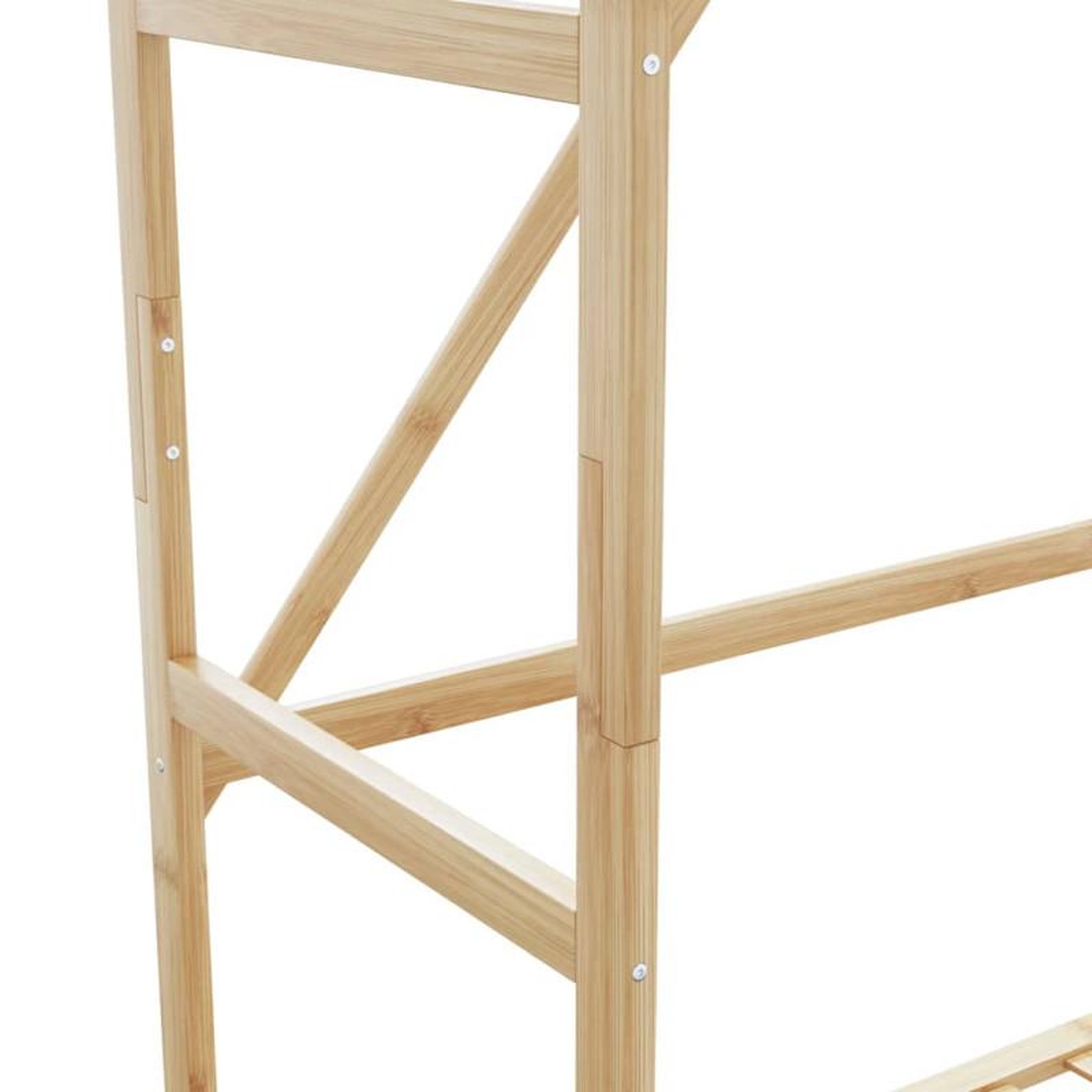 Voir la diapositive 6 : VIDAXL Porte vêtement avec étagères 80x40x175 cm bambou