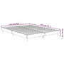 Voir la diapositive 6 : VIDAXL Cadre de lit sans matelas chene sonoma 140x190 cm