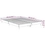 Voir la diapositive 6 : VIDAXL Cadre de lit sans matelas chene sonoma 140x190 cm