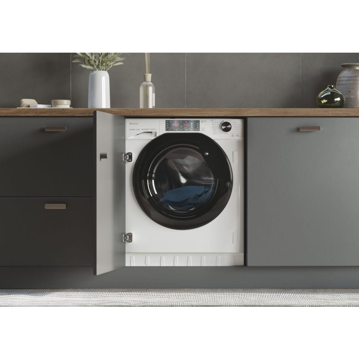 HAIER Lave linge hublot encastrable HW90B416FWB-FR