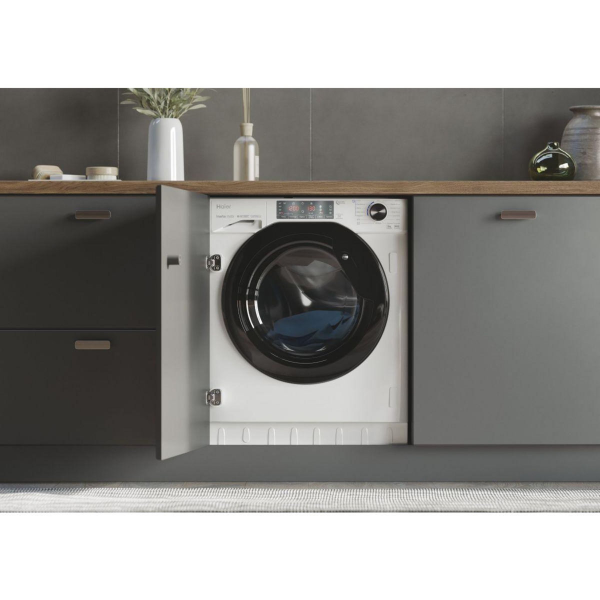 HAIER Lave linge hublot encastrable HW90B416FWB-FR