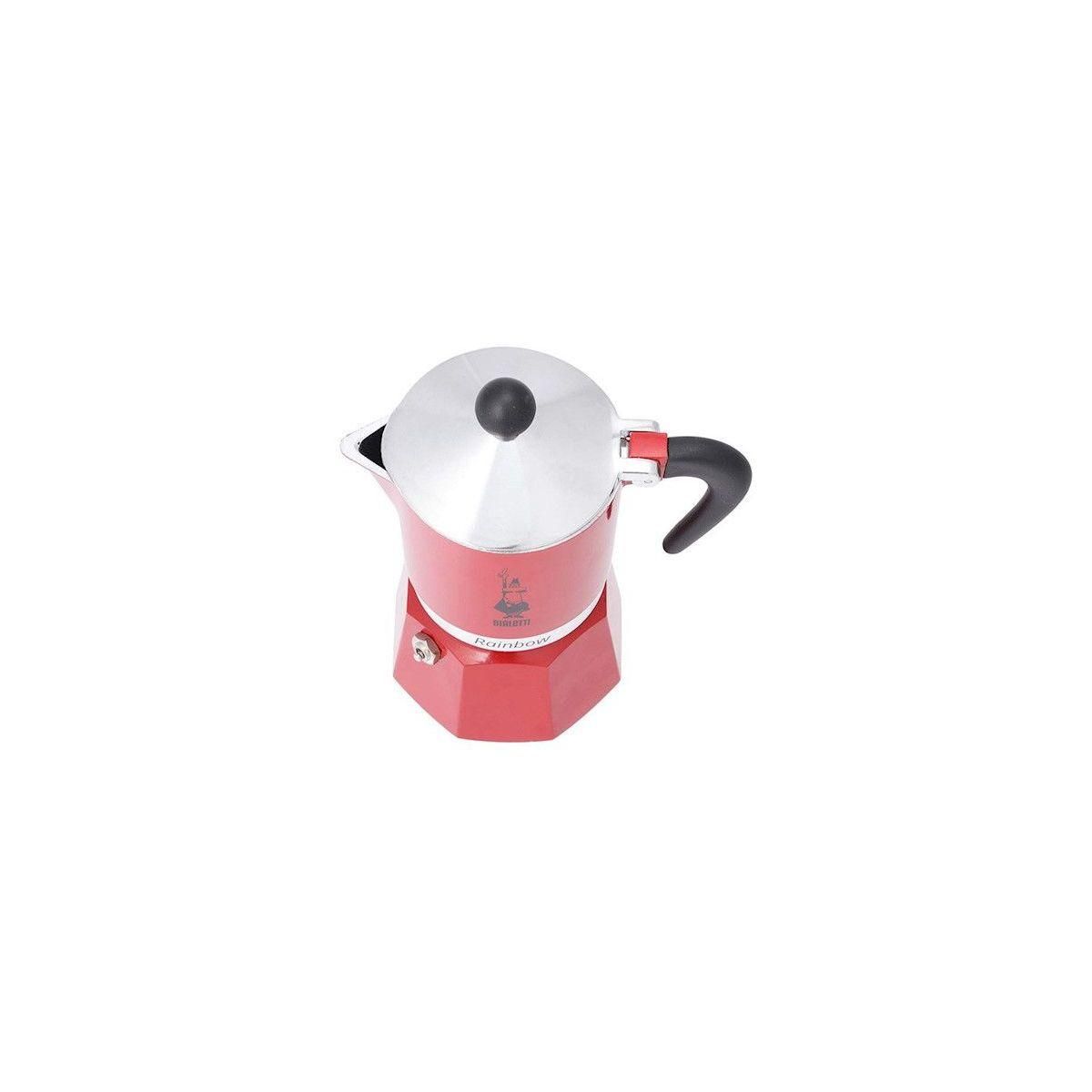 BIALETTI Cafetière italienne Rainbow 6 tasses red