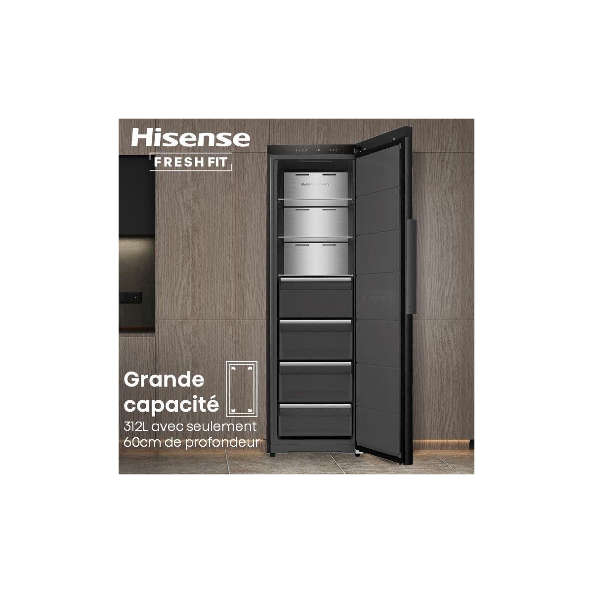 Hisense Congélateur armoire FT5K310GSFC FreshFit