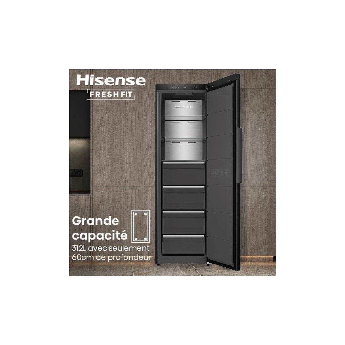 Hisense Congélateur armoire FT5K310GSFC FreshFit