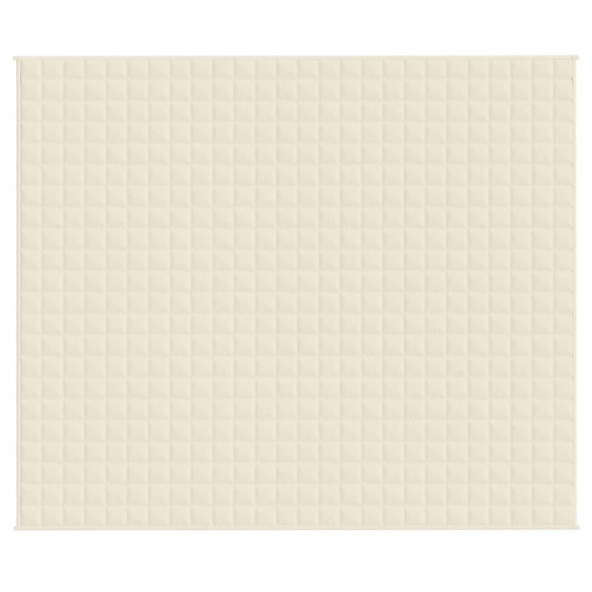 VIDAXL Couverture lestee Creme clair 220x260 cm 11 kg Tissu