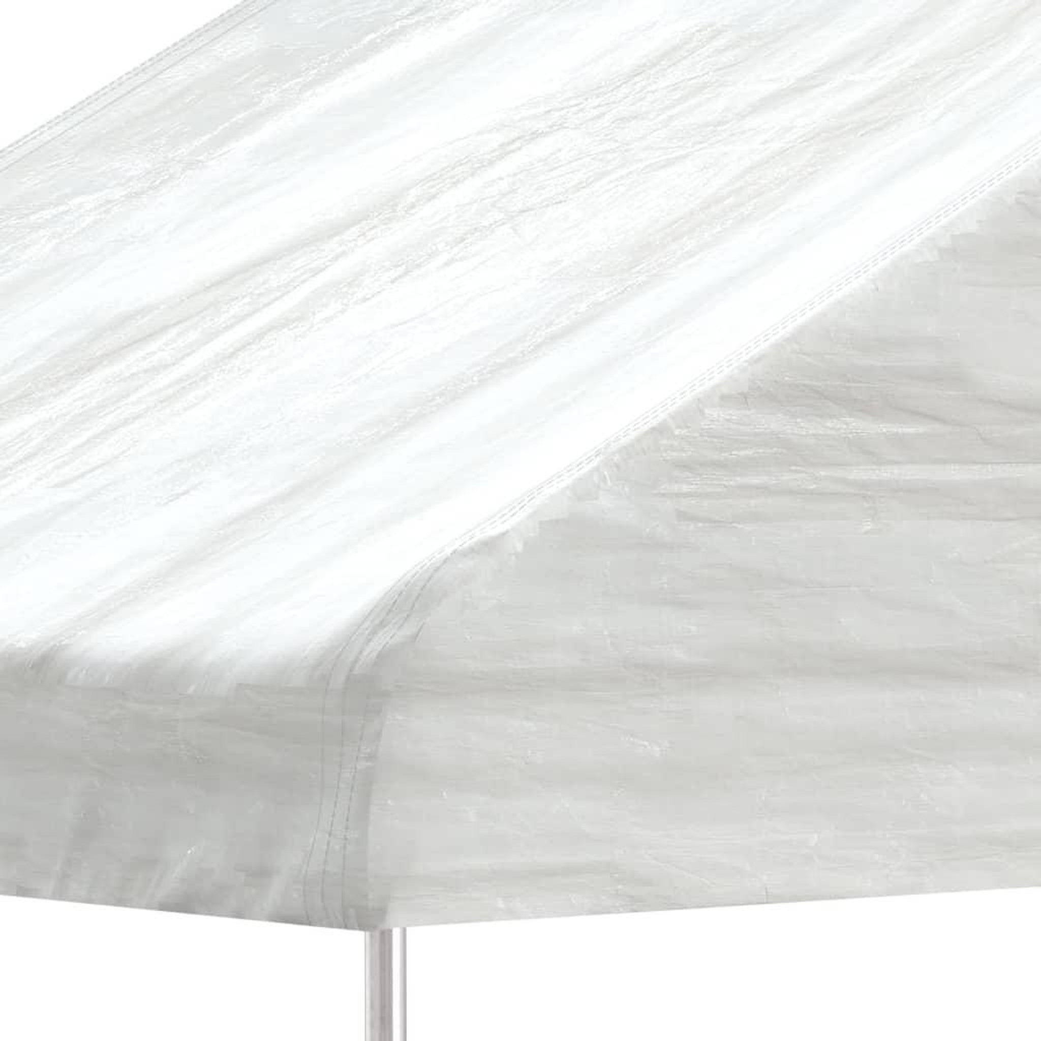 Voir la diapositive 3 : VIDAXL Belvedere avec toit blanc 4,08x2,23x3,22 m polyethylene