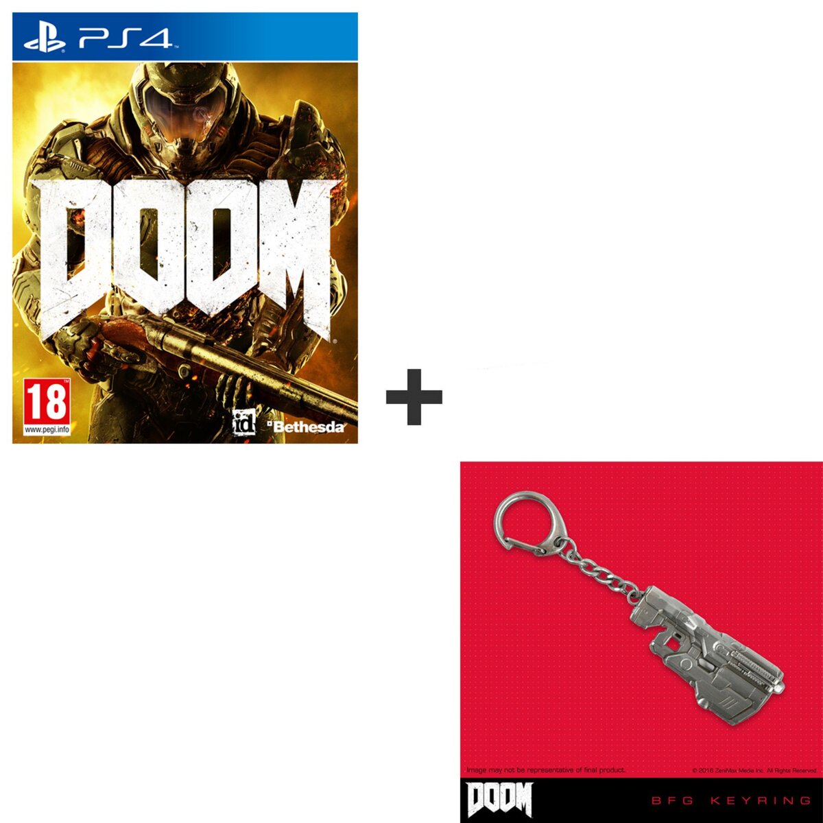 Doom PS4 + Porte-clés BFG