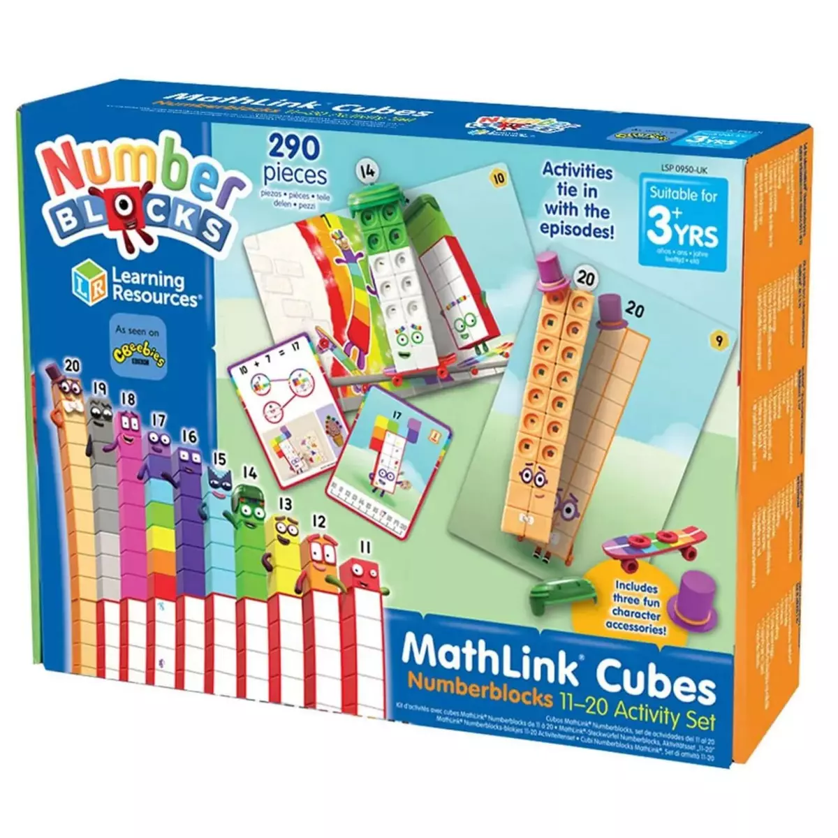  Kit d'activités avec cubes MathLink Numberblocks de 11 à 20