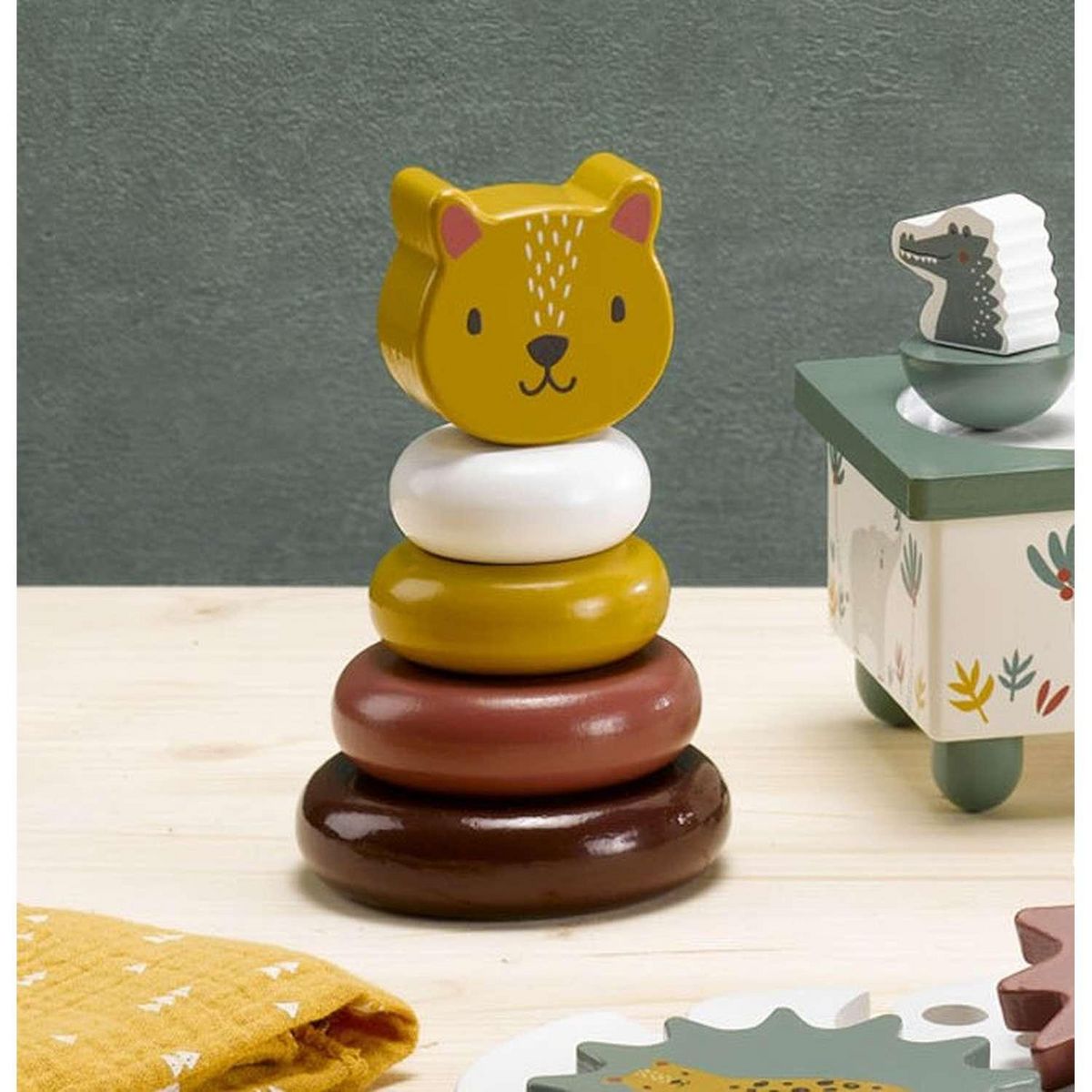 BEBE DOUCEUR Tour à empiler en bois