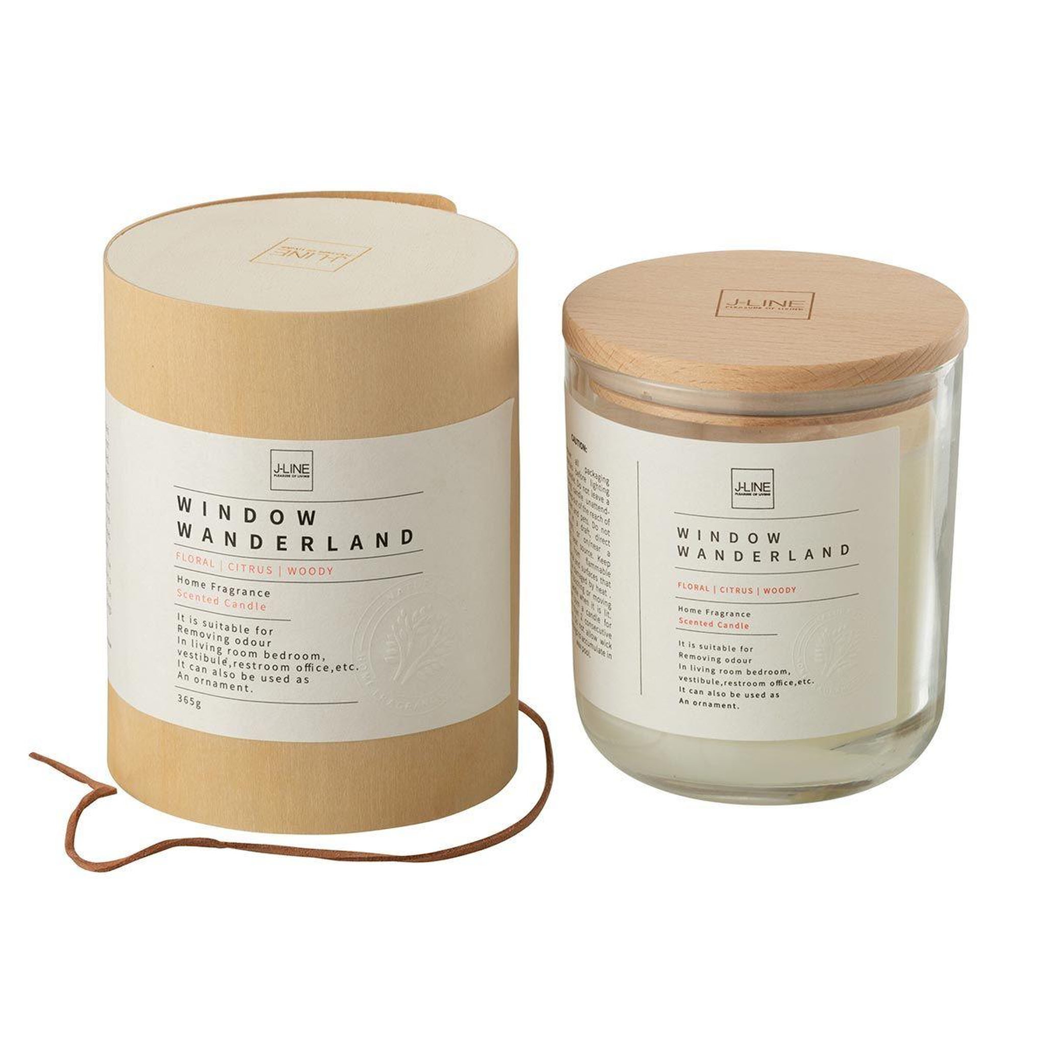 J-LINE Bougie Parfumée  Pure  365g Window Wanderland