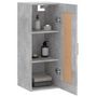 Voir la diapositive 5 : VIDAXL Armoire murale gris beton 34,5x34x90 cm bois d'ingenierie