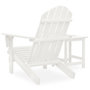 Voir la diapositive 4 : VIDAXL Chaise de jardin Adirondack avec table Bois de sapin Blanc