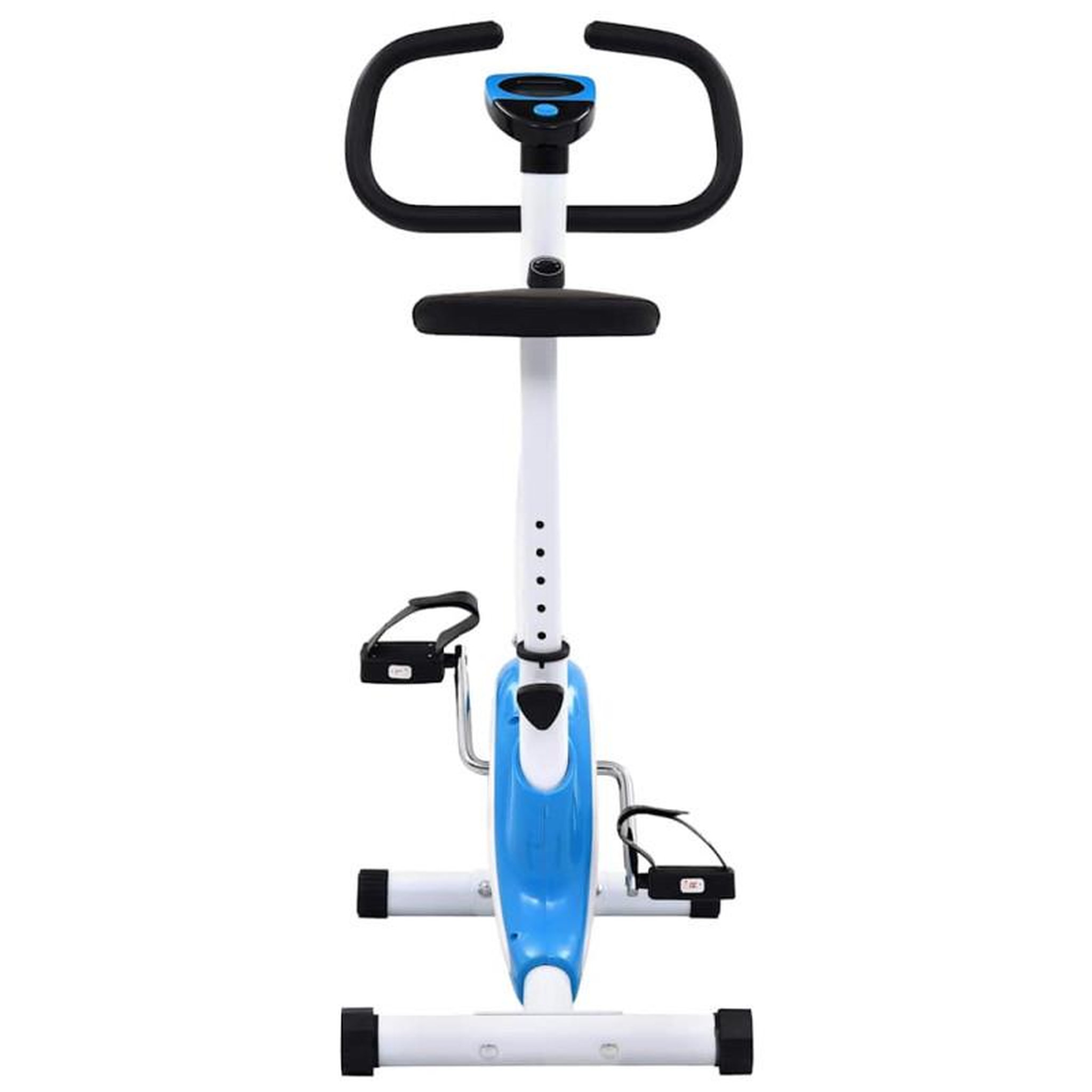 Voir la diapositive 5 : VIDAXL Vélo d appartement avec résistance à courroie Bleu