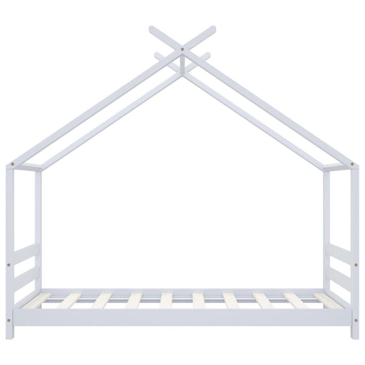 VIDAXL Cadre de lit d'enfant Blanc Bois de pin massif 80x160 cm