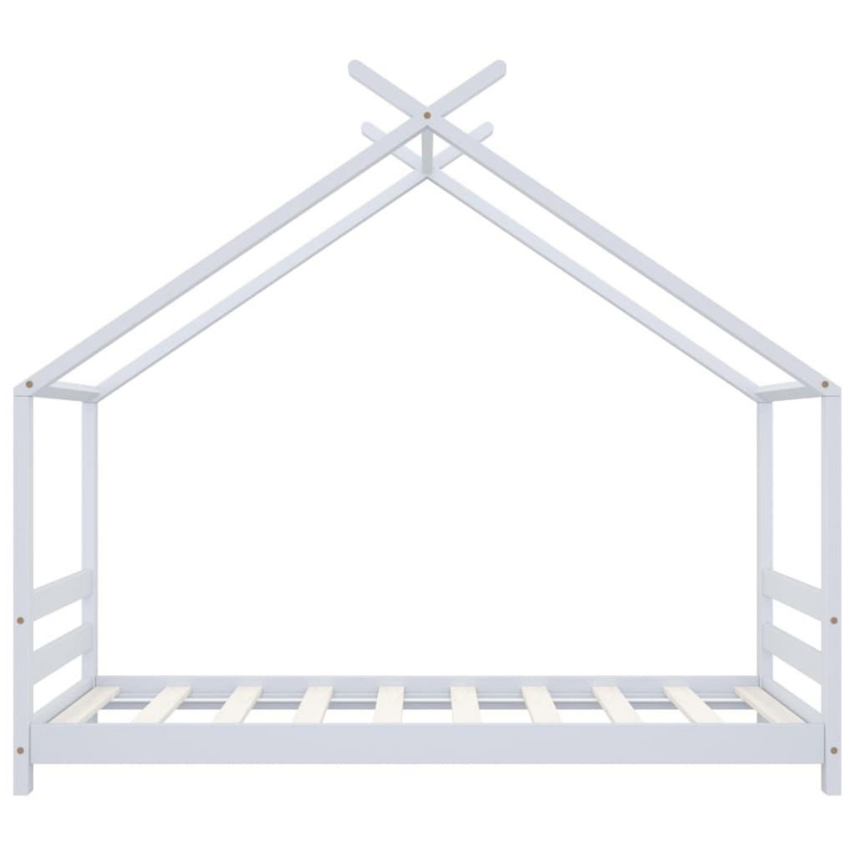 VIDAXL Cadre de lit d'enfant Blanc Bois de pin massif 80x160 cm