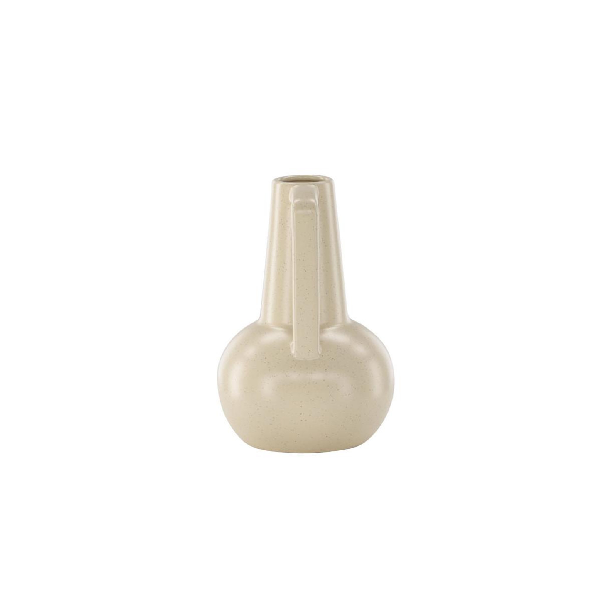 Voir la diapositive 4 : Paris Prix Vase design en céramique  lane  22cm beige & noir