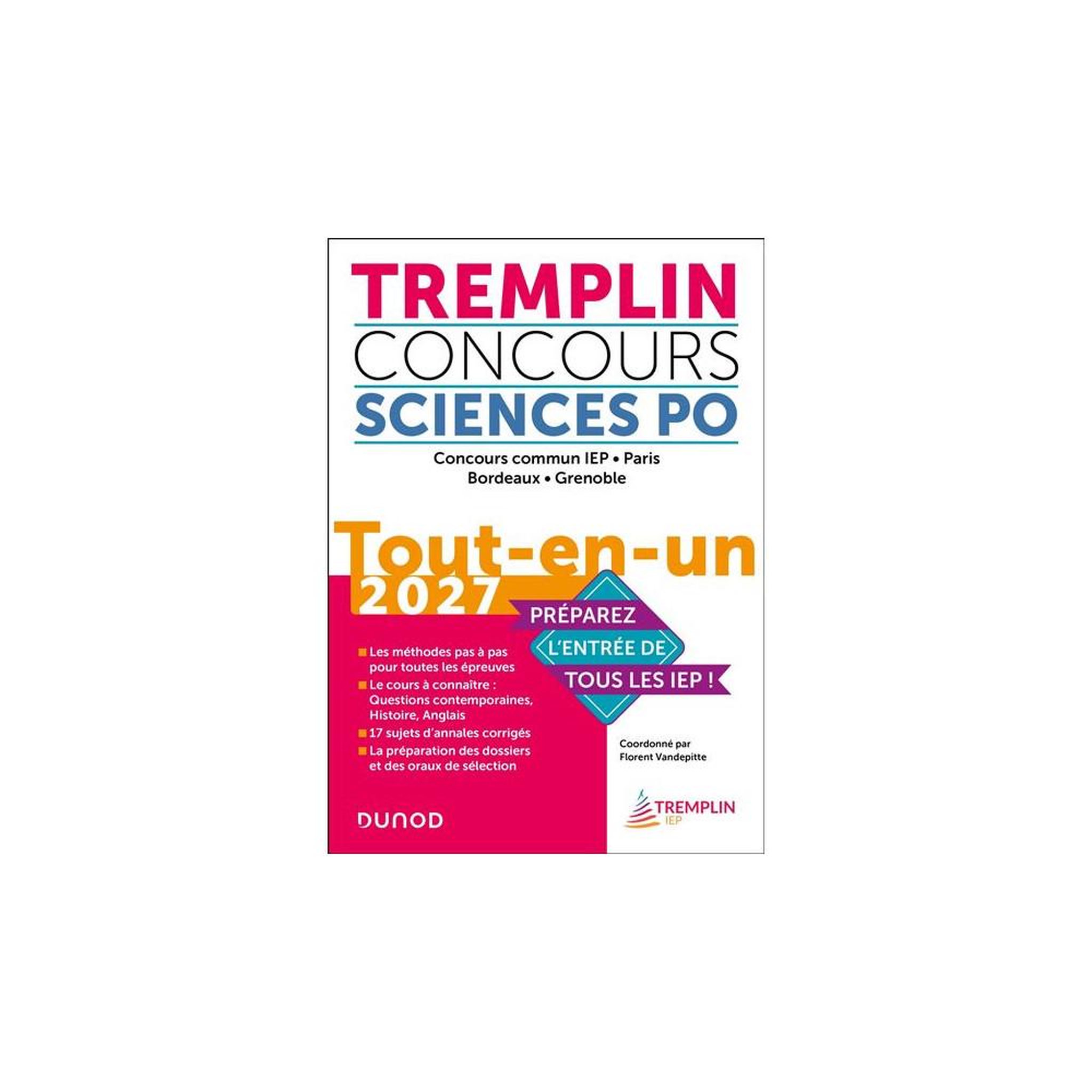 Dunlop Tremplin concours sciences po tout-en-un 2027 (iep) - préparation concours iep paris, bordeaux, grenoble