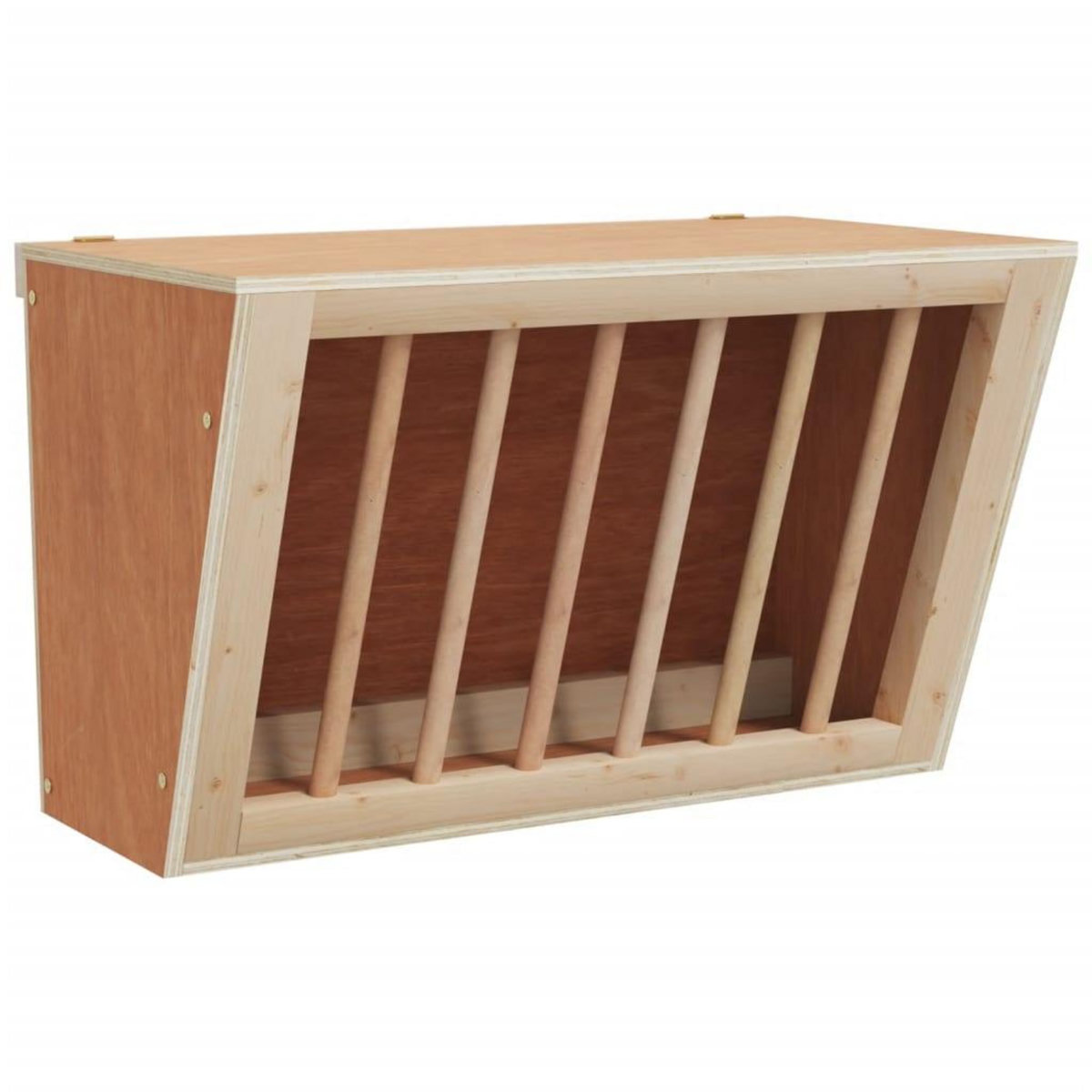 VIDAXL Mangeoire a foin pour lapins 37x18,5x23 cm bois massif sapin