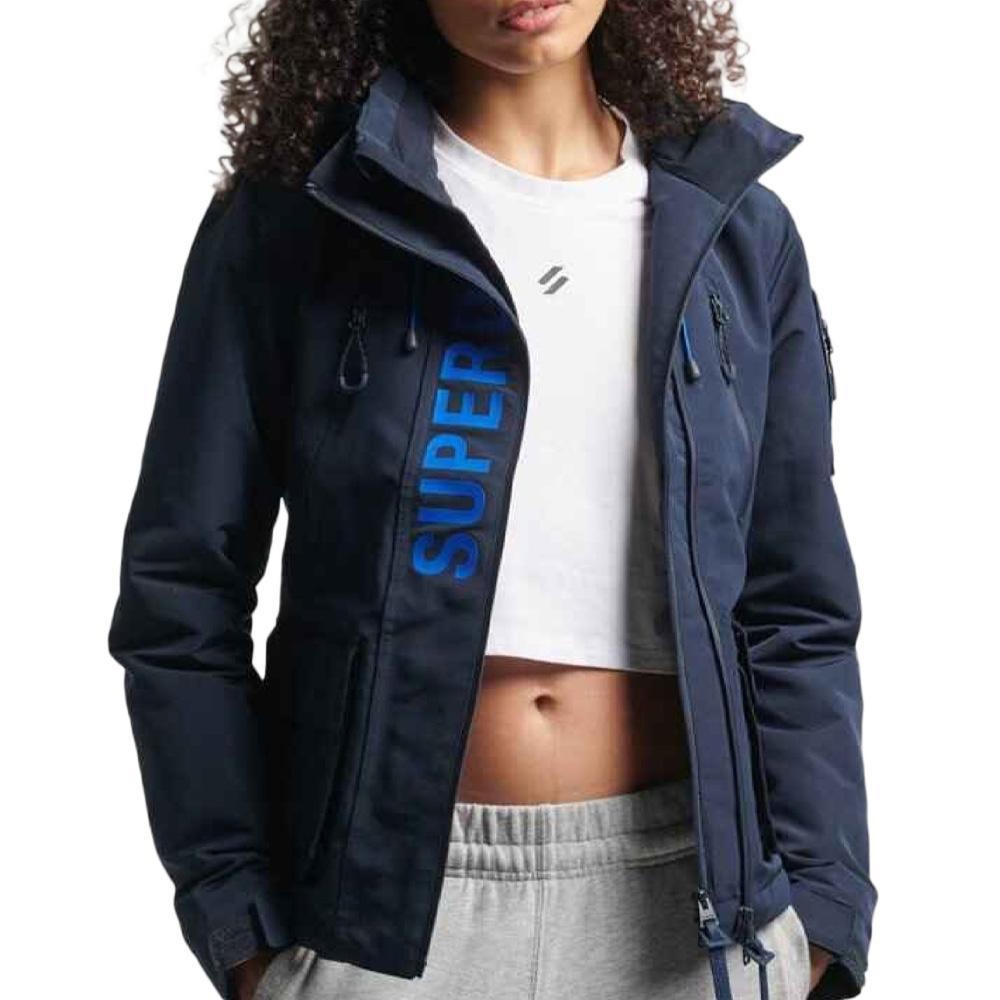 Voir la diapositive 1 : SUPERDRY Blouson Marine Femme Superdry Ultimate