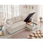Voir la diapositive 3 : BEST MOBILIER Astoria - canapé d'angle réversible 4 places - convertible avec coffre - en tissu texturé