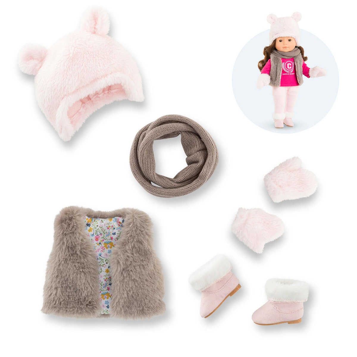 Corolle Coffret Hiver et Accessoires pour poupée ma Corolle