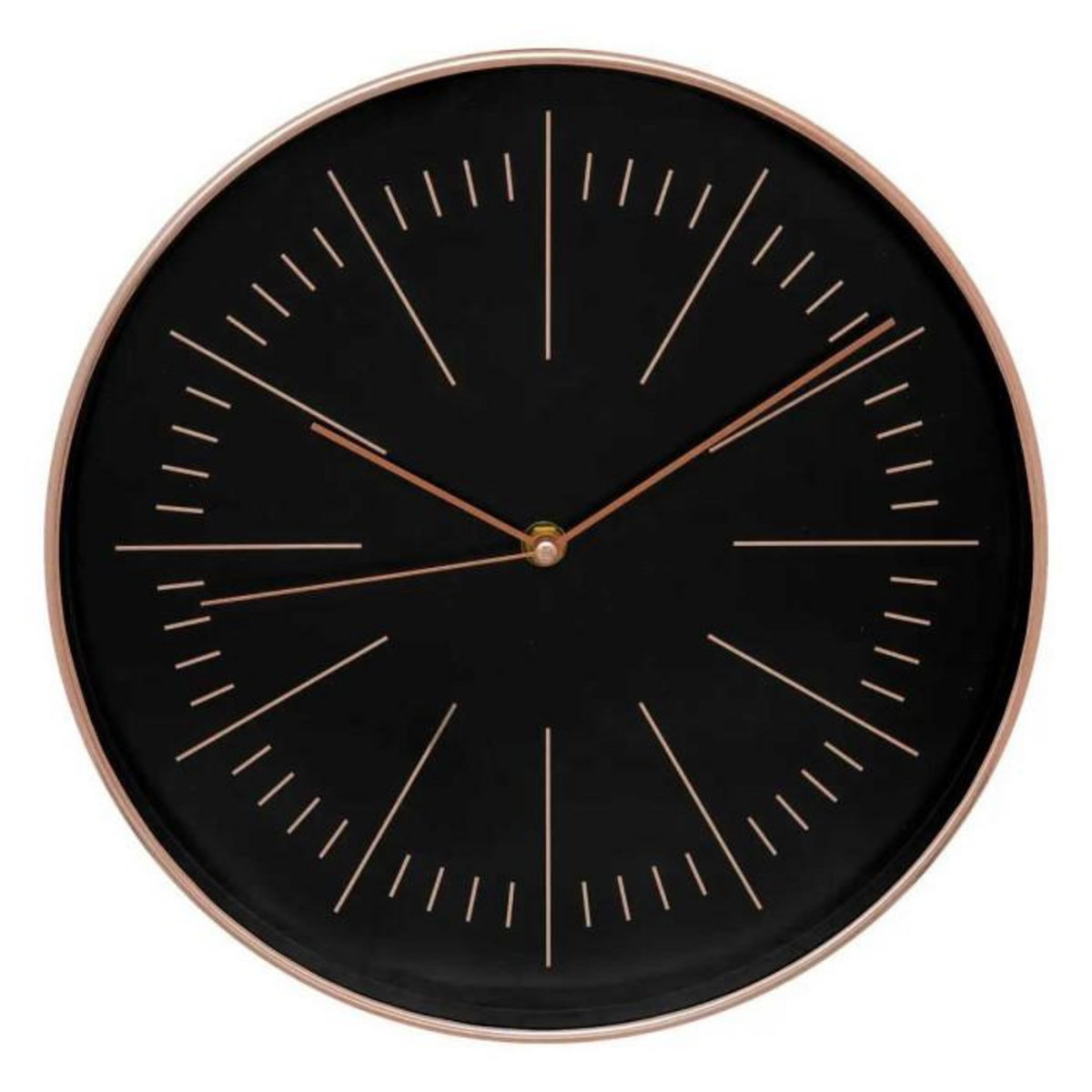 ATMOSPHERA Horloge Murale Design  Edith  30cm Noir & Cuivre