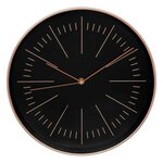 ATMOSPHERA Horloge Murale Design  Edith  30cm Noir & Cuivre
