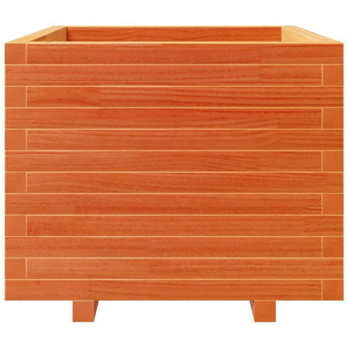 VIDAXL Jardiniere cire marron 60x60x49,5 cm bois de pin massif