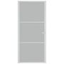 Voir la diapositive 3 : VIDAXL Porte interieure 93x201,5 cm Blanc Verre mat et aluminium