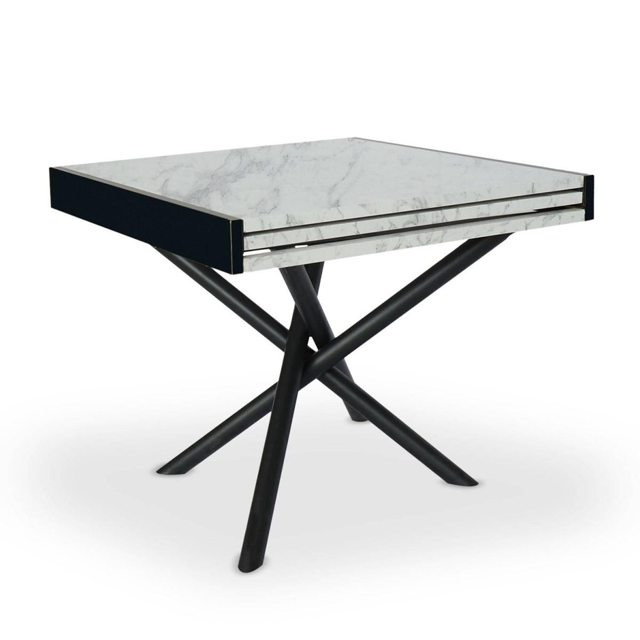 Voir la diapositive 1 : Paris Prix Table à Manger Extensible  Freida  90-180cm Blanc