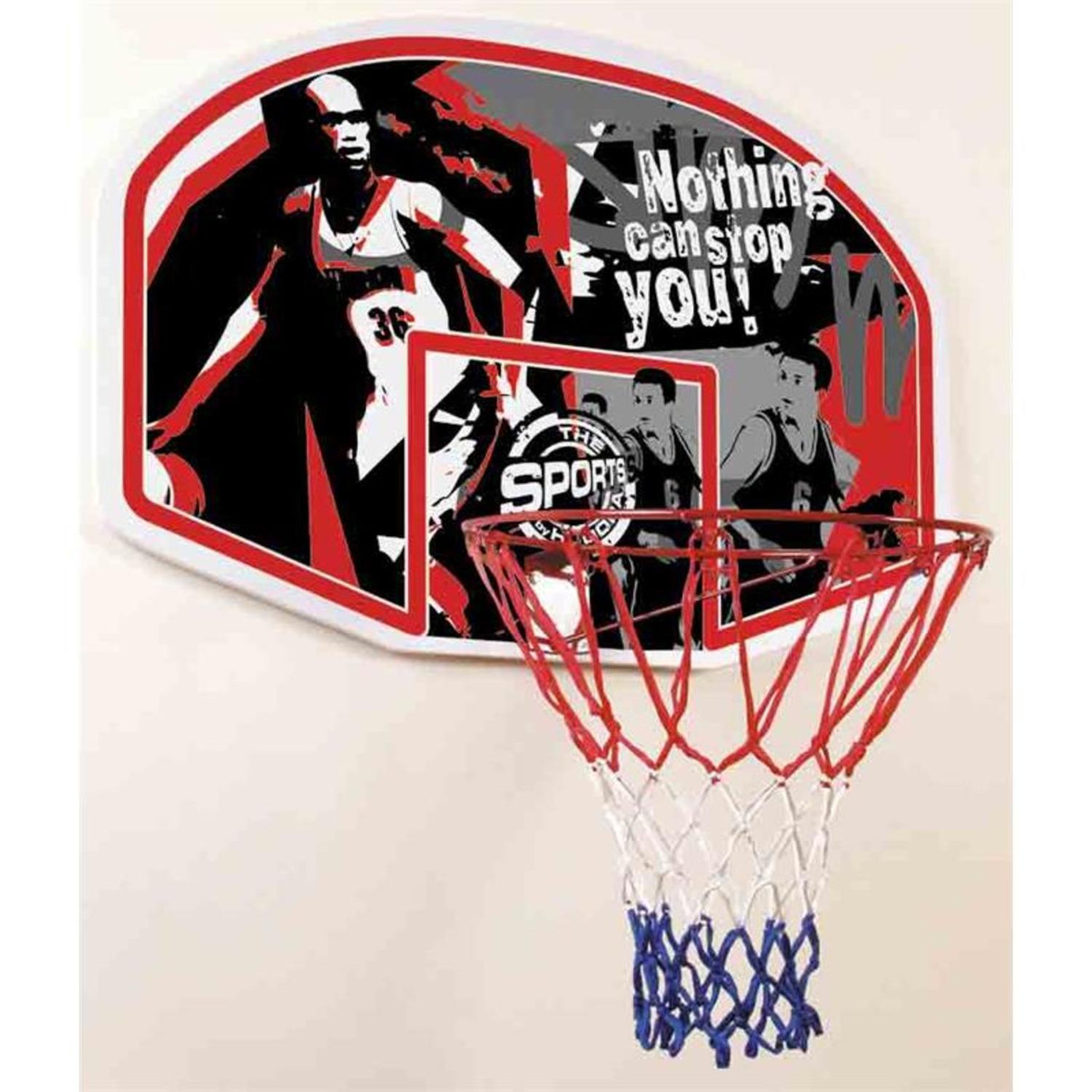 Voir la diapositive 2 : HUDORA Ensemble Panier de Basket Ballon et pompe