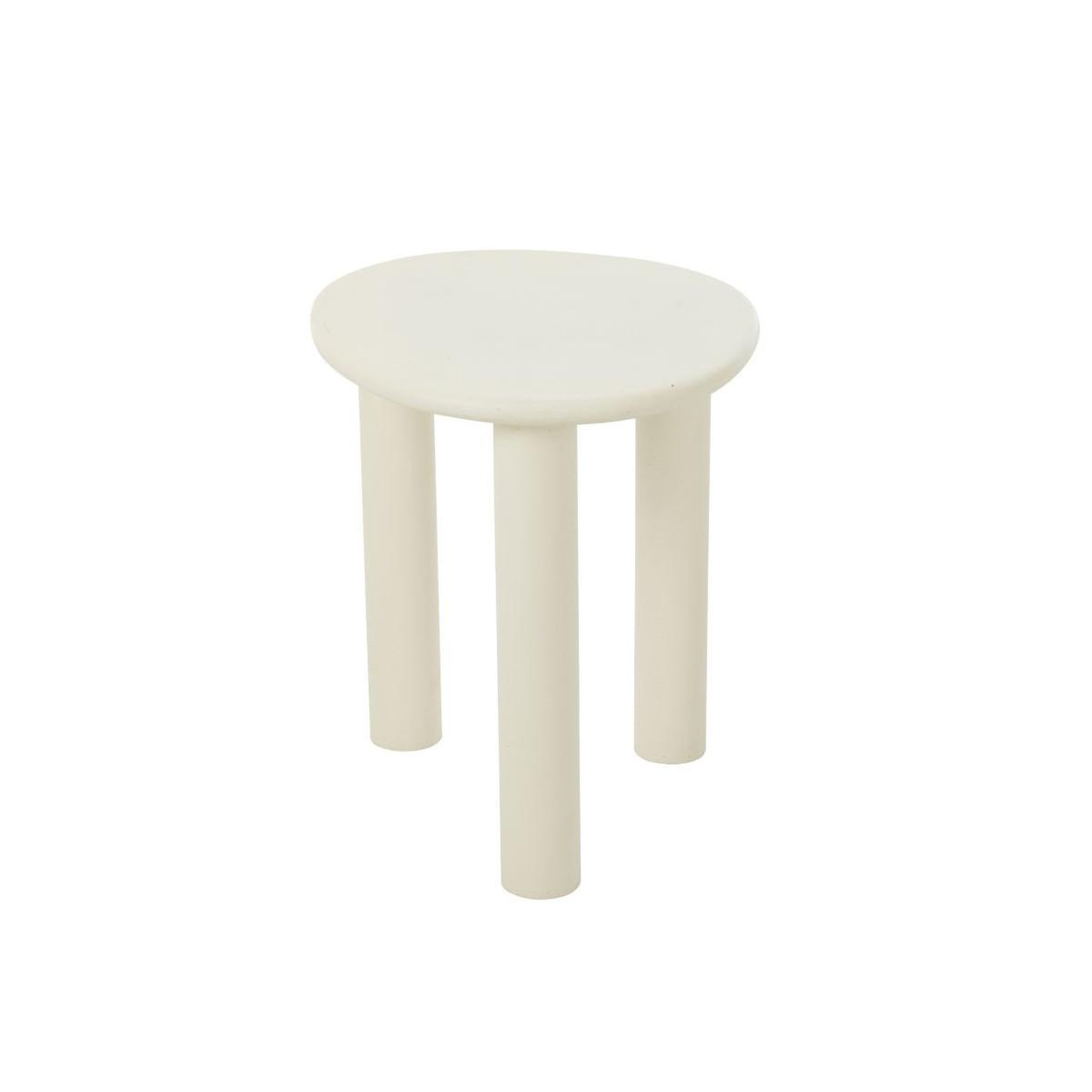 Voir la diapositive 2 : J-LINE Table d'appoint design  bali  51cm blanc