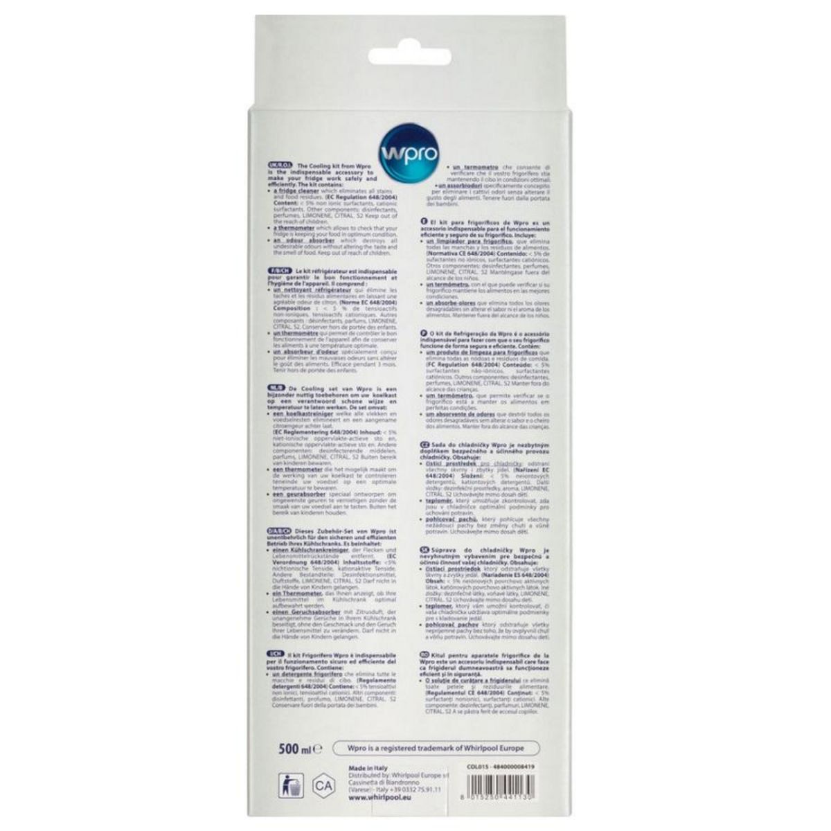 WPRO Kit nettoyant pour réfrigérateur/congélateur - COL015