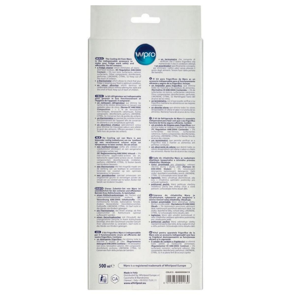 WPRO Kit nettoyant pour réfrigérateur/congélateur - COL015