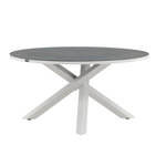 Paris Prix Table de Jardin Ronde  Copacabana  140cm Gris