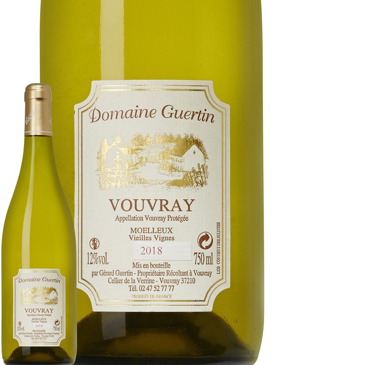 Domaine Guertin Vouvray Moelleux Vieilles Vignes Blanc 2018