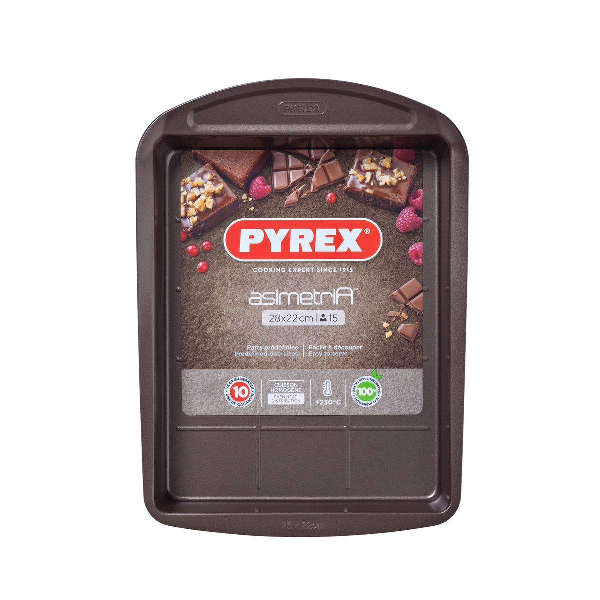 PYREX Moule à brownie en métal 28 x 22 cm ASIMETRIA