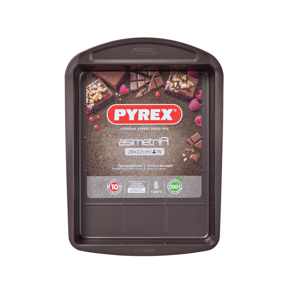 PYREX Moule à brownie en métal 28 x 22 cm ASIMETRIA