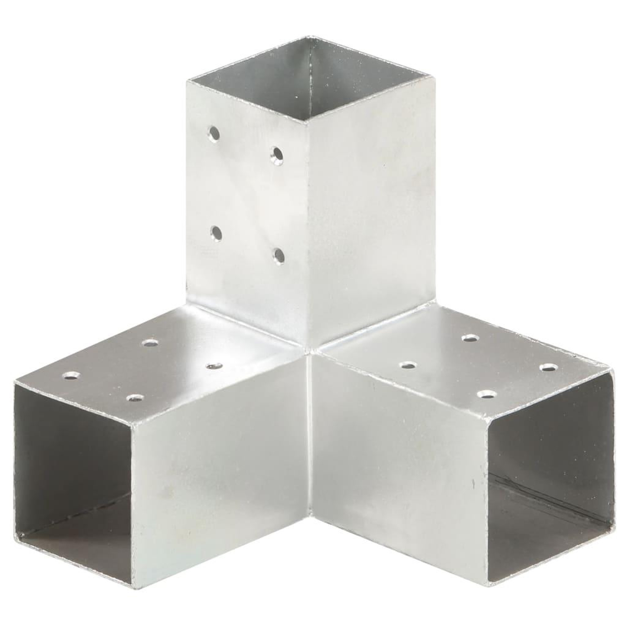 Voir la diapositive 1 : VIDAXL Connecteur de poteau Forme en Y Metal galvanise 71x71 mm