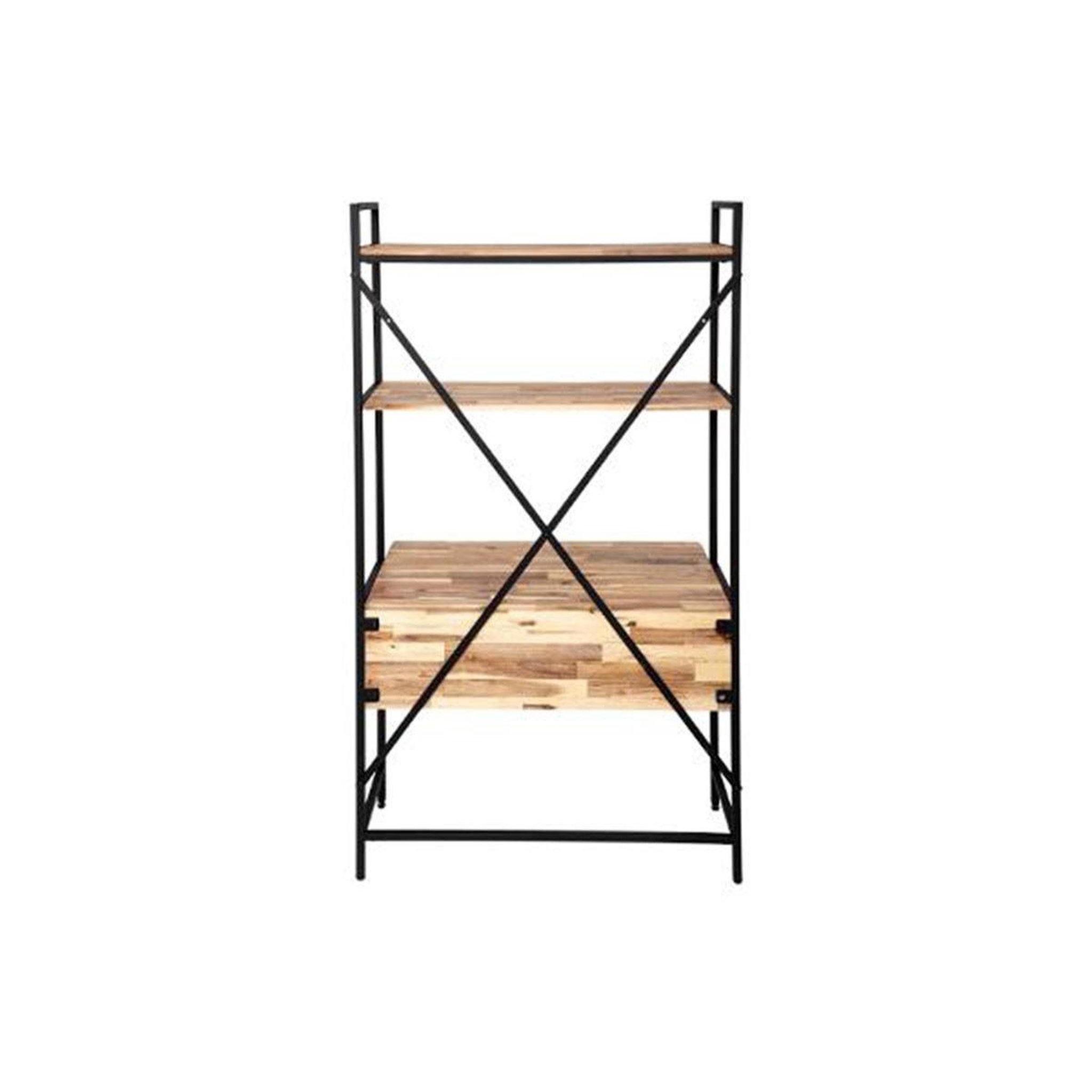 Voir la diapositive 2 : Paris Prix Étagère 2 niveaux & bureau  edena  180cm naturel