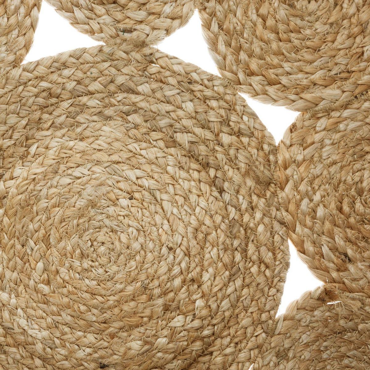 ATMOSPHERA Tapis ajouré en jute Esra Diam. 80cm - Beige