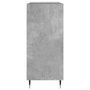 Voir la diapositive 5 : VIDAXL Armoire a disques gris beton 84,5x38x89 cm bois d'ingenierie