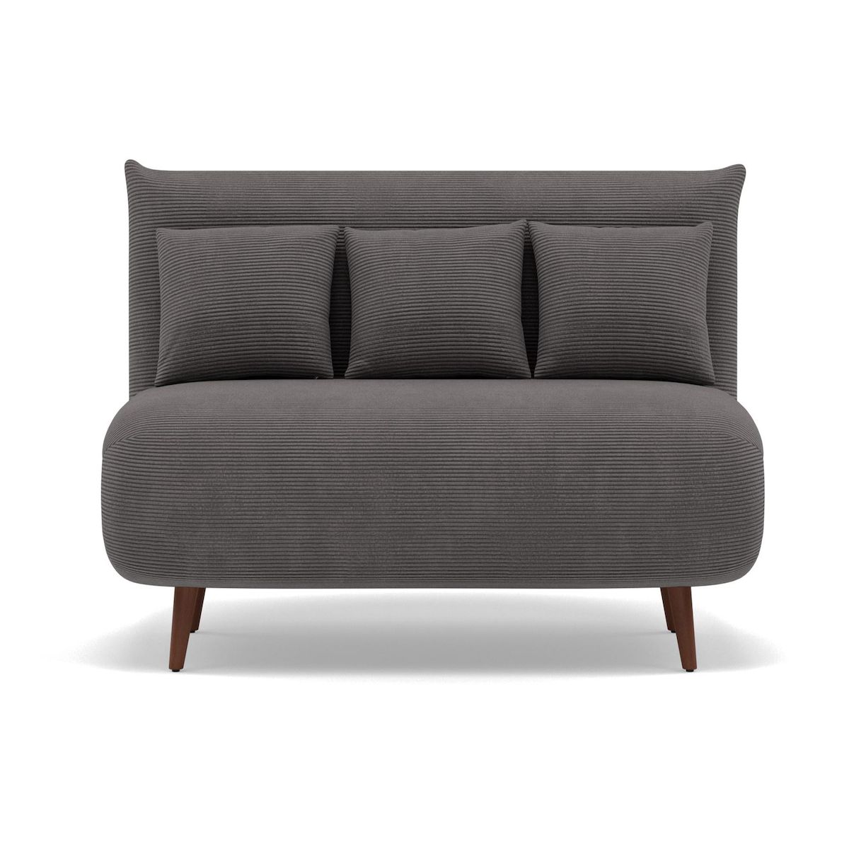 BEST MOBILIER Lumi - banquette convertible clic-clac 2 places en velours côtelé