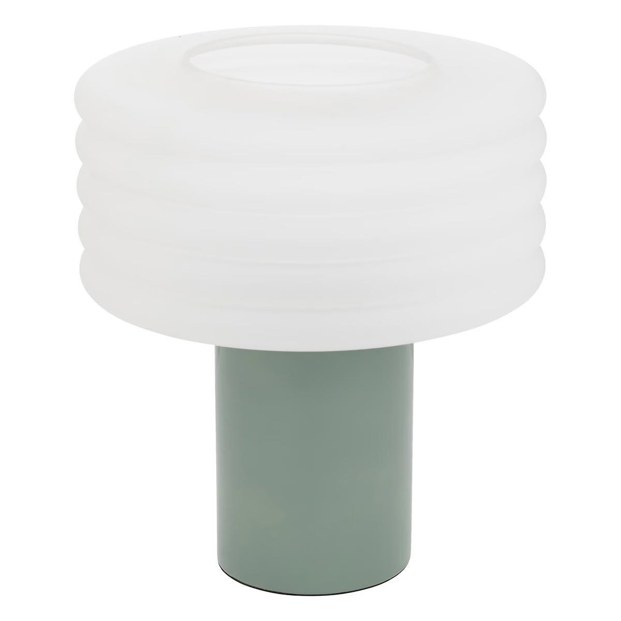 ATMOSPHERA Lampe à poser en verre  asti  36cm vert tilleul
