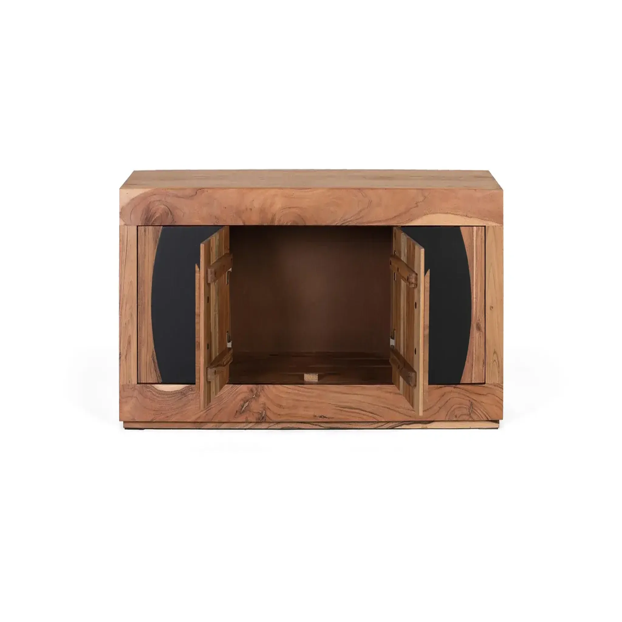 Voir la diapositive 3 : GINER Y COLOMER SL Meuble tv en bois d'acacia 160 cm style rustique contemporain