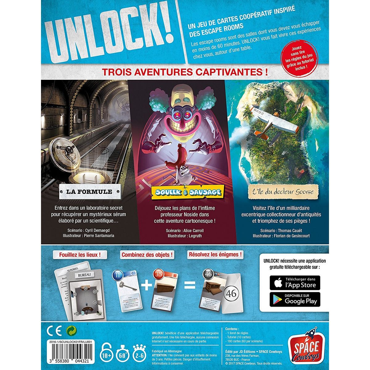 ASMODEE ASM Jeu UNLOCK ! Escape adventures