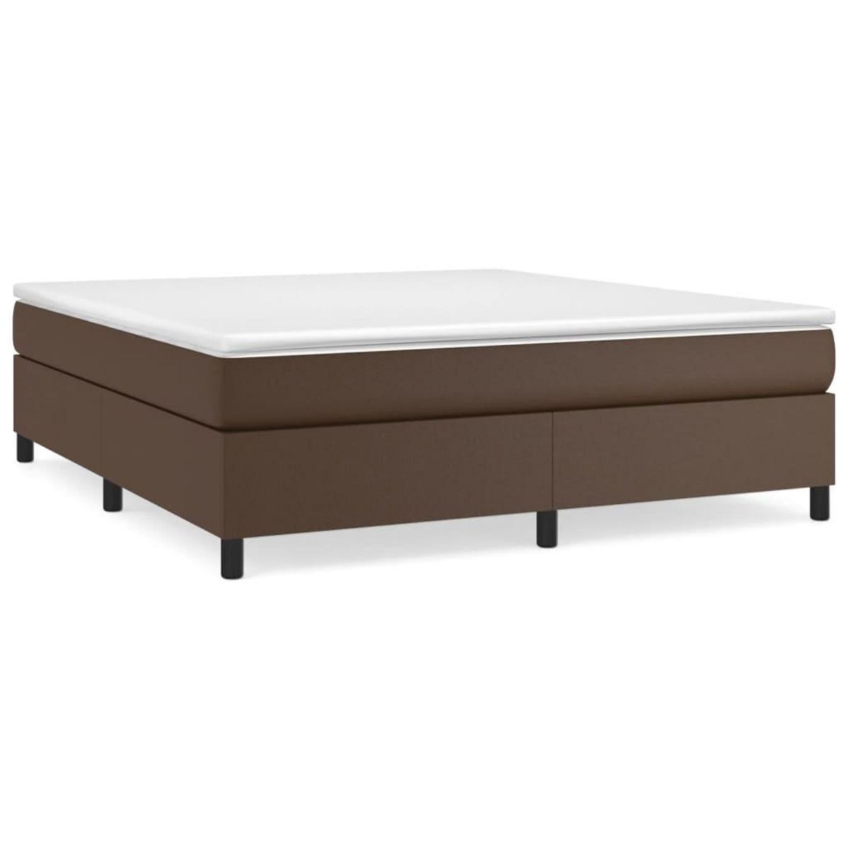 VIDAXL Cadre de lit sans matelas marron 160x200 cm similicuir