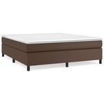 VIDAXL Cadre de lit sans matelas marron 160x200 cm similicuir